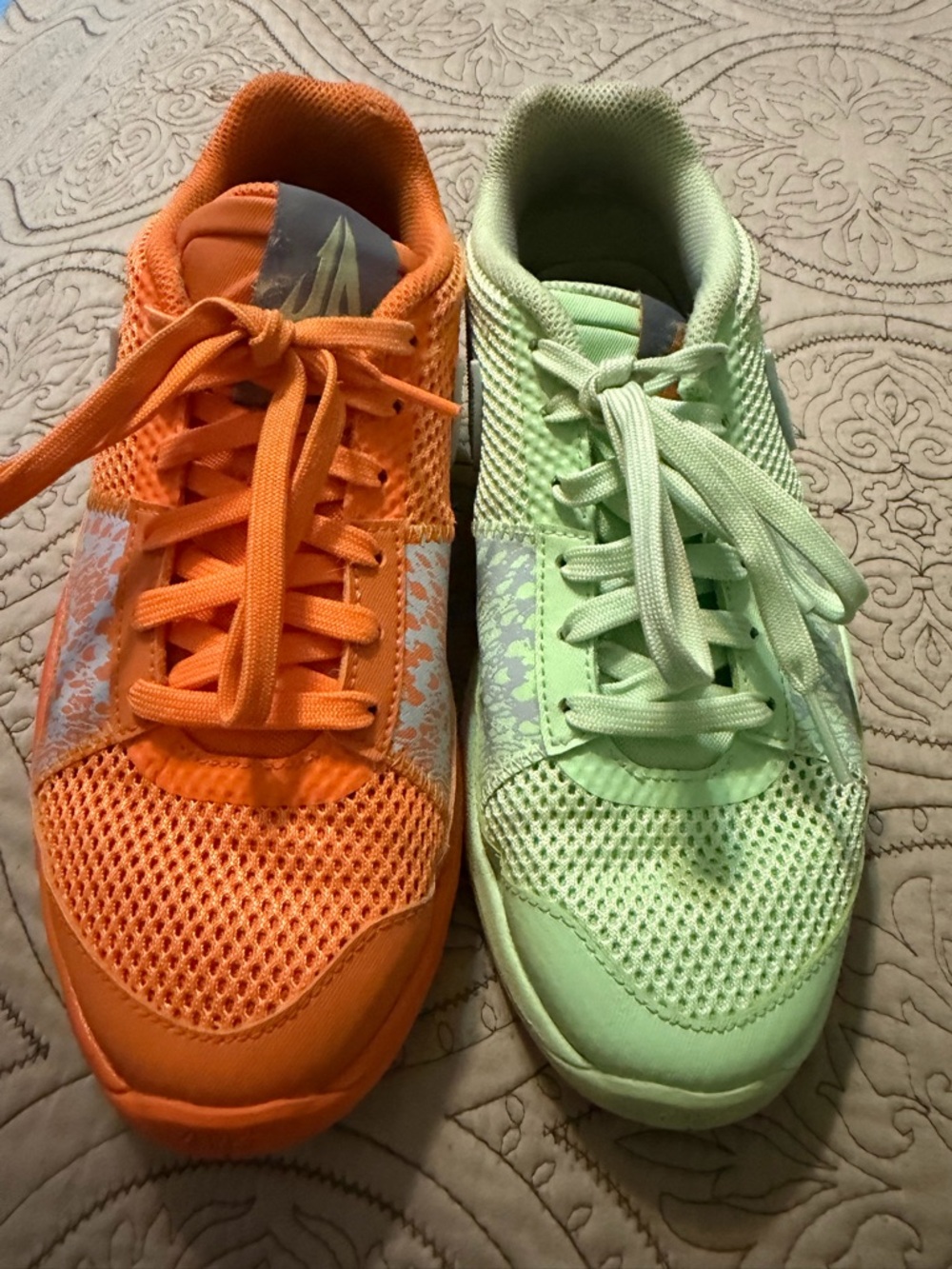 Nike Orange Mesh Interior Label Running Shoes